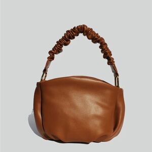 Ruched mini bag - Tan